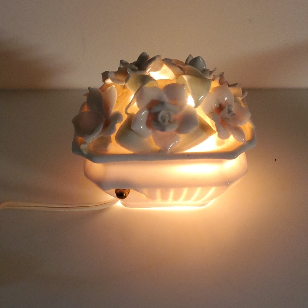 Floral Ceramic Night Light